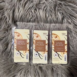 3-Köze Place Pumpkin Latte & Vanilla Wax Melts